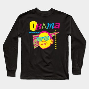 Obama - 80s Long Sleeve T-Shirt